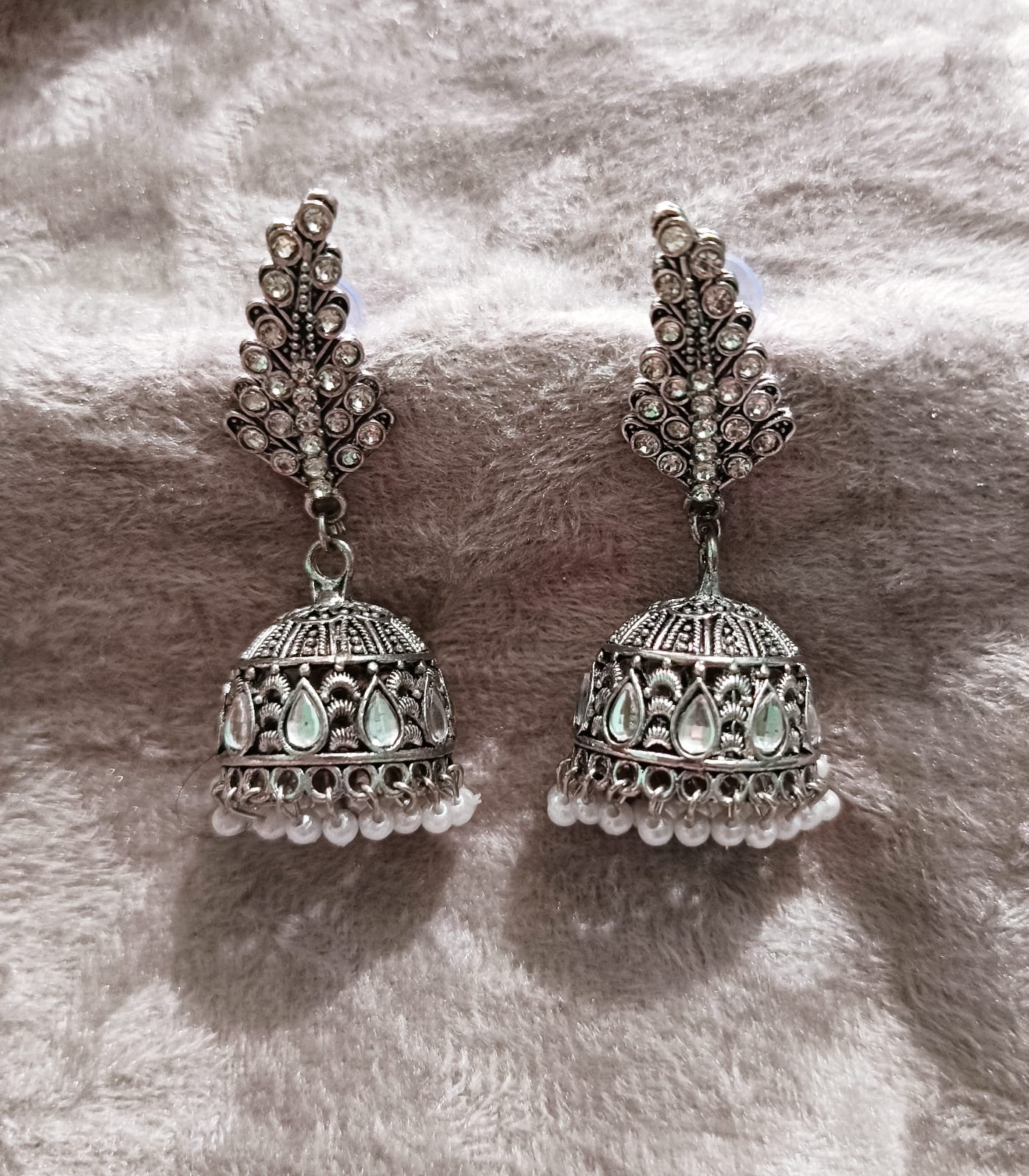 Silver STone jhumka's2