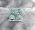 Elegant Sky Blue Krishna Jhumka’s for Women